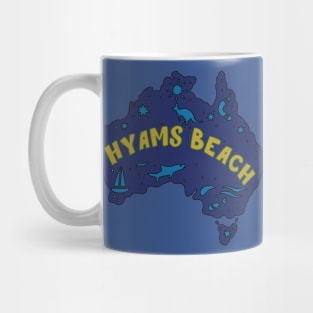 AUSSIE MAP HYAMS BEACH Mug